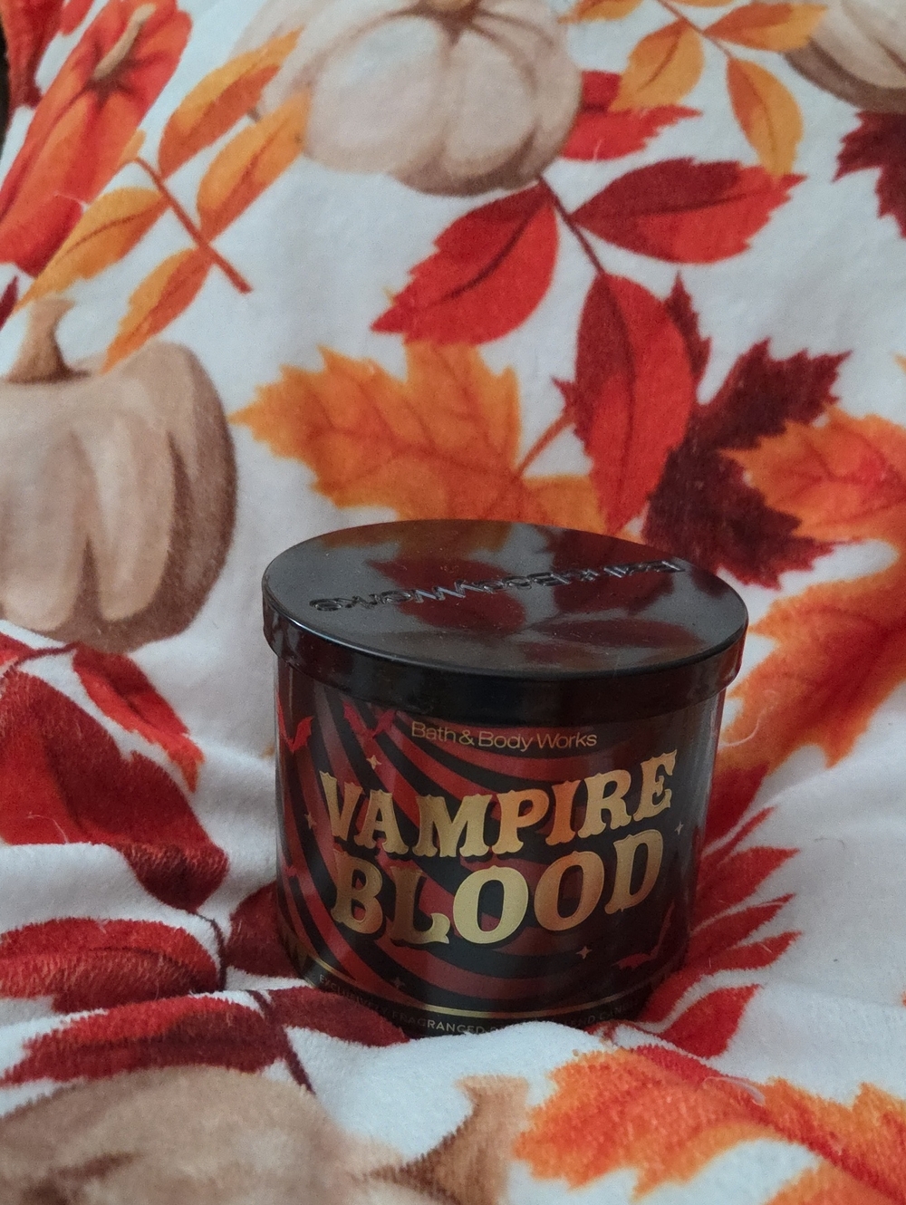 Nwt 🎃 Bath & Body Works Vampire Blood Scented Candle - Black/Red